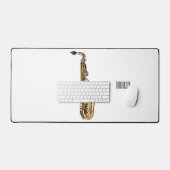 Illustration de dessin animé de saxophone (Clavier et souris)