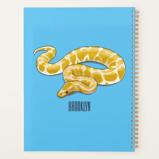illustration de dessin animé de serpent python bir (Dos)