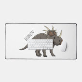 illustration de dessin animé de Styracosaurus (Clavier et souris)
