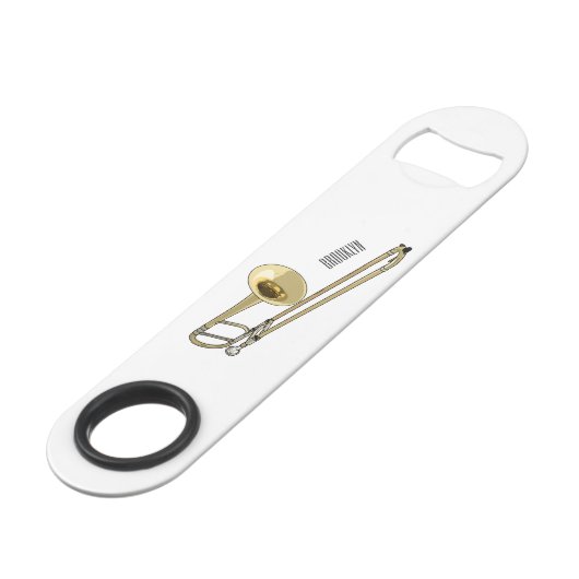 Illustration de dessin animé de Trombone (Devant angulaire)