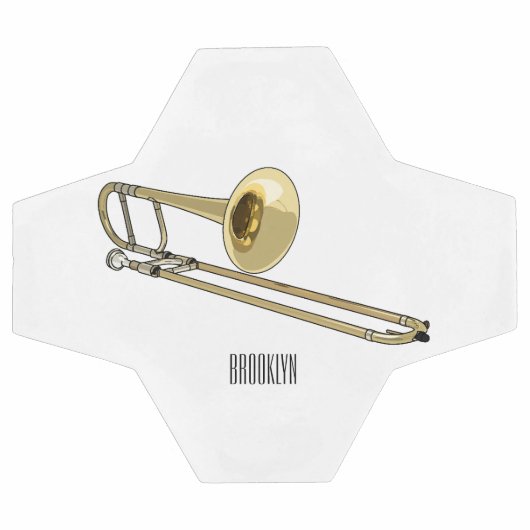 Illustration de dessin animé de Trombone (Plat)