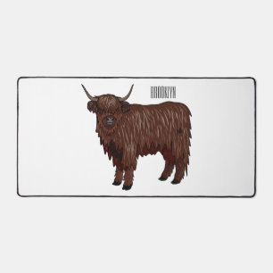 Illustration de dessin animé de vache des Highland