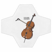 illustration de dessin animé de violoncelle  (Plat)