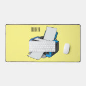 Illustration de dessin animé d'imprimante (Clavier et souris)