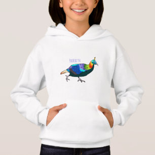 illustration de dessin animé d'oiseau monal de l'H