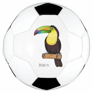 Illustration de dessin animé d'oiseau toucan à bec
