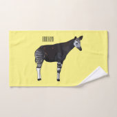 Illustration de dessin animé d'okapi (Serviette à main)