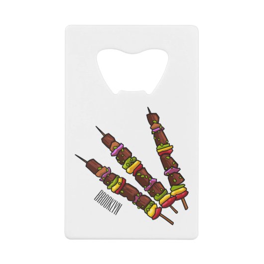 Illustration de dessin animé Kebab ou kabob (Devant)