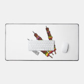 Illustration de dessin animé Kebab ou kabob (Clavier et souris)