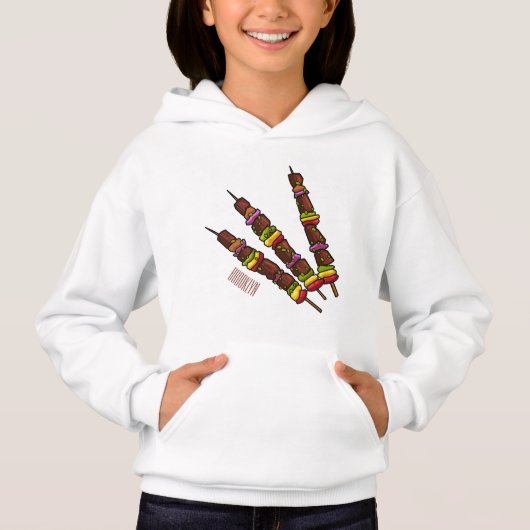 Illustration de dessin animé Kebab ou kabob (Devant)
