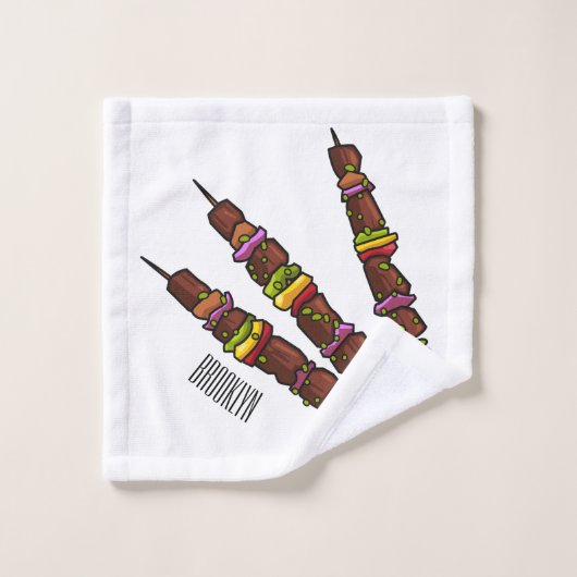 Illustration de dessin animé Kebab ou kabob (Gant de toilette)