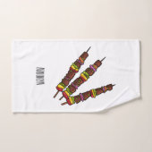 Illustration de dessin animé Kebab ou kabob (Serviette à main)