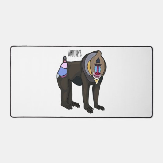 Illustration de dessin animé Mandrill (Recto)