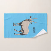 Illustration de dessin animé Oryx (Serviette à main)