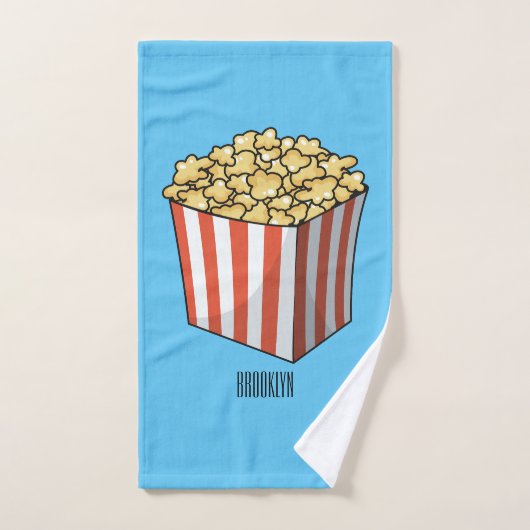 Illustration de dessin animé Popcorn (Serviette à main)