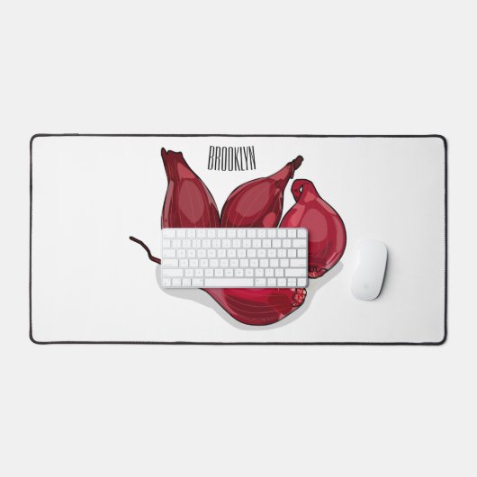 Illustration de dessin animé Shallot (Clavier et souris)