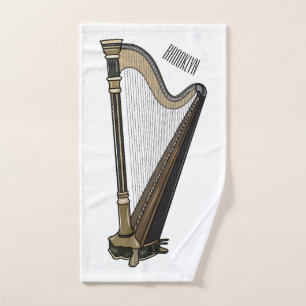 Illustration de dessin animé sur la harpe