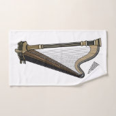 Illustration de dessin animé sur la harpe (Serviette à main)