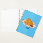 Illustration de dessin animé sur le poulet frit (Devant avec enveloppe)