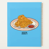 Illustration de dessin animé sur le poulet frit (Dos)