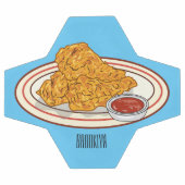 Illustration de dessin animé sur le poulet frit (Plat)