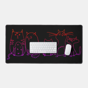 Illustration de dessin artistique de la chat gang 