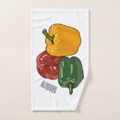 Illustration de dessin de Capsicum (Serviette à main)