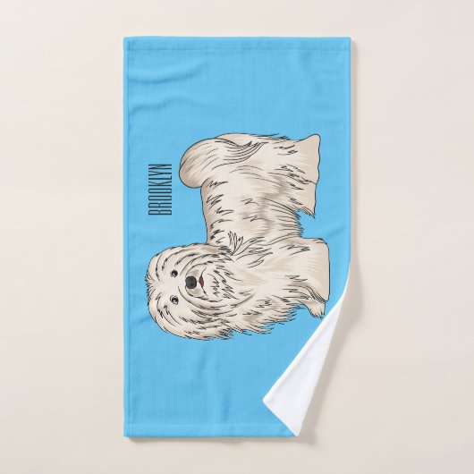 Illustration de dessin de chien de Havan (Serviette à main)