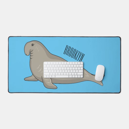 Illustration de dessin de phoque éléphant (Clavier et souris)