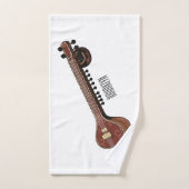 Illustration de dessin de Sitar (Serviette à main)