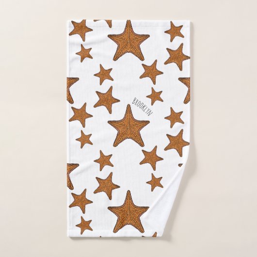 Illustration de dessin de Starfish (Serviette à main)