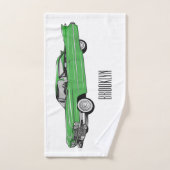 Illustration de dessin de voiture classique 1959 (Serviette à main)