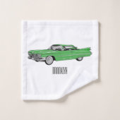 Illustration de dessin de voiture classique 1959 (Gant de toilette)
