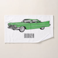 Illustration de dessin de voiture classique 1959