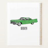 Illustration de dessin de voiture classique 1959 (Dos)