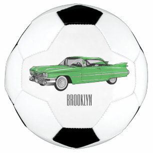 Illustration de dessin de voiture classique 1959