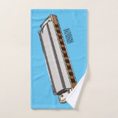 Illustration de dessin d'Harmonica (Serviette à main)