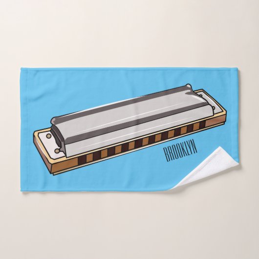 Illustration de dessin d'Harmonica (Serviette à main)