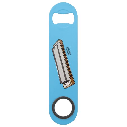 Illustration de dessin d'Harmonica (Dos)