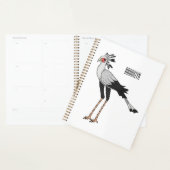 Illustration de dessin du secrétaire pour oiseaux (Devant avec enveloppe)