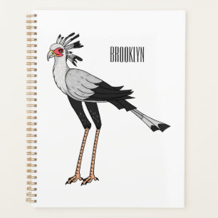 Illustration de dessin du secrétaire pour oiseaux