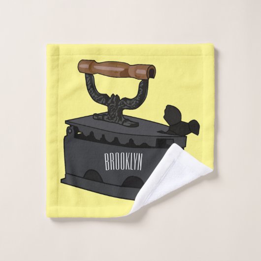 Illustration de dessin en fer de Charbon (Gant de toilette)