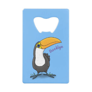 Illustration de dessin humoristique du toucan joye