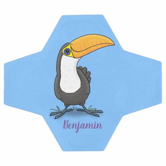 Illustration de dessin humoristique du toucan joye (Plat)