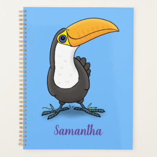 Illustration de dessin humoristique du toucan joye