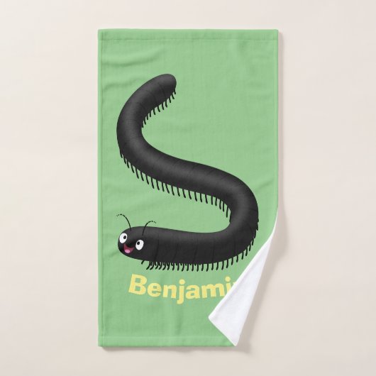 Illustration de dessin mignon millipede (Serviette à main)