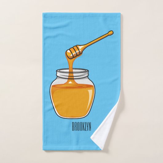 Illustration de dessin sur le miel (Serviette à main)