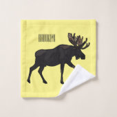 Illustration de dessin sur l'orignal (Gant de toilette)