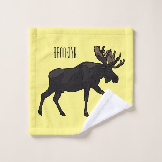 Illustration de dessin sur l'orignal (Gant de toilette)