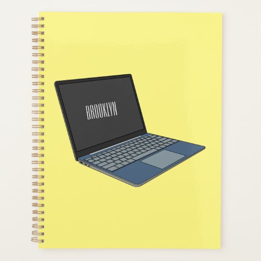 Illustration de dessin sur ordinateur portable (Devant)
